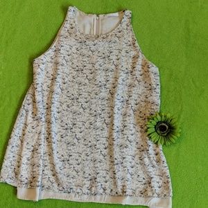 Dalia Sleeveless Vented Career Wear Top  #187